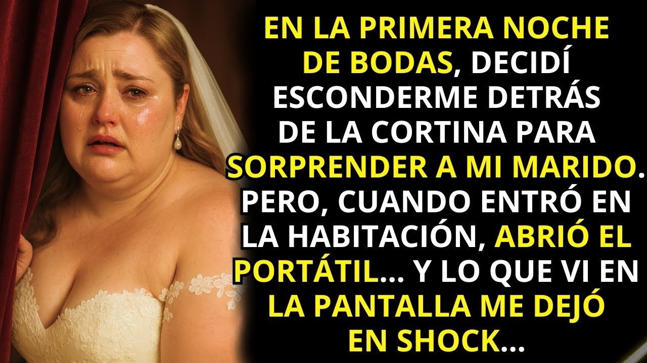 En la primera noche de bodas , decidí sorprender a mi marido  Pero cuando él entró en la habitaci