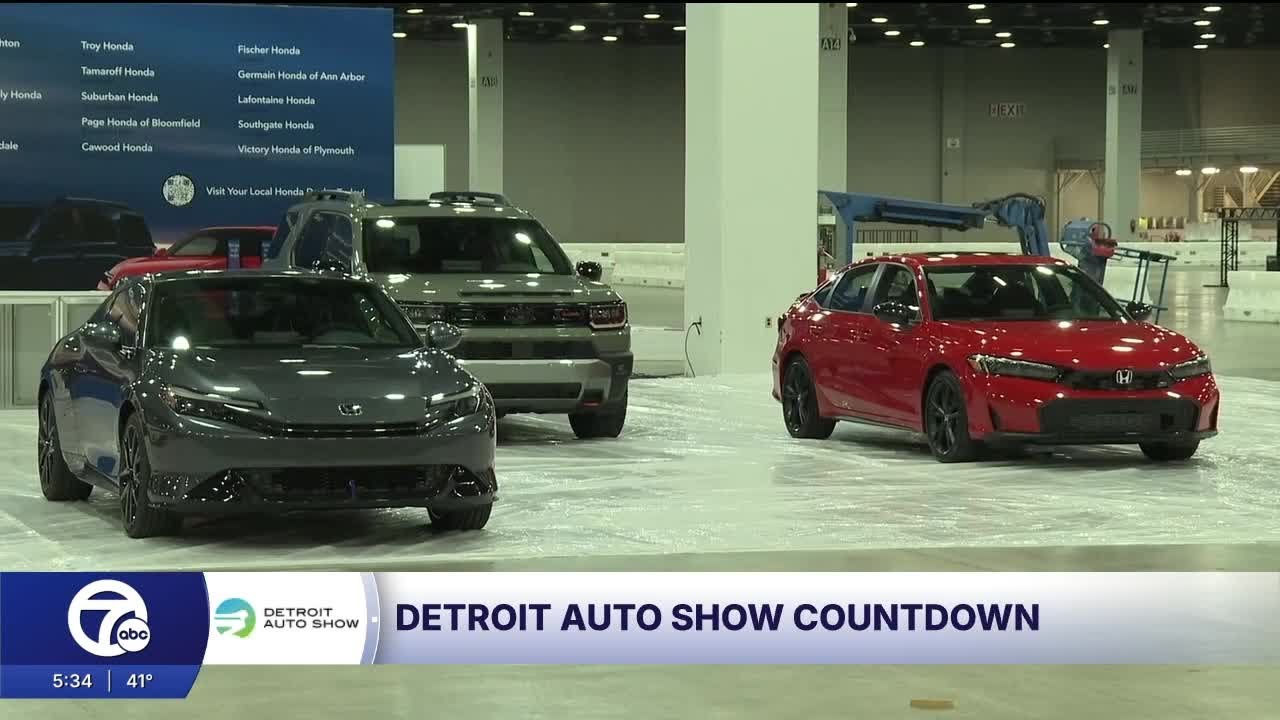 Detroit Auto Show preparations in full swing with one week to go before opening