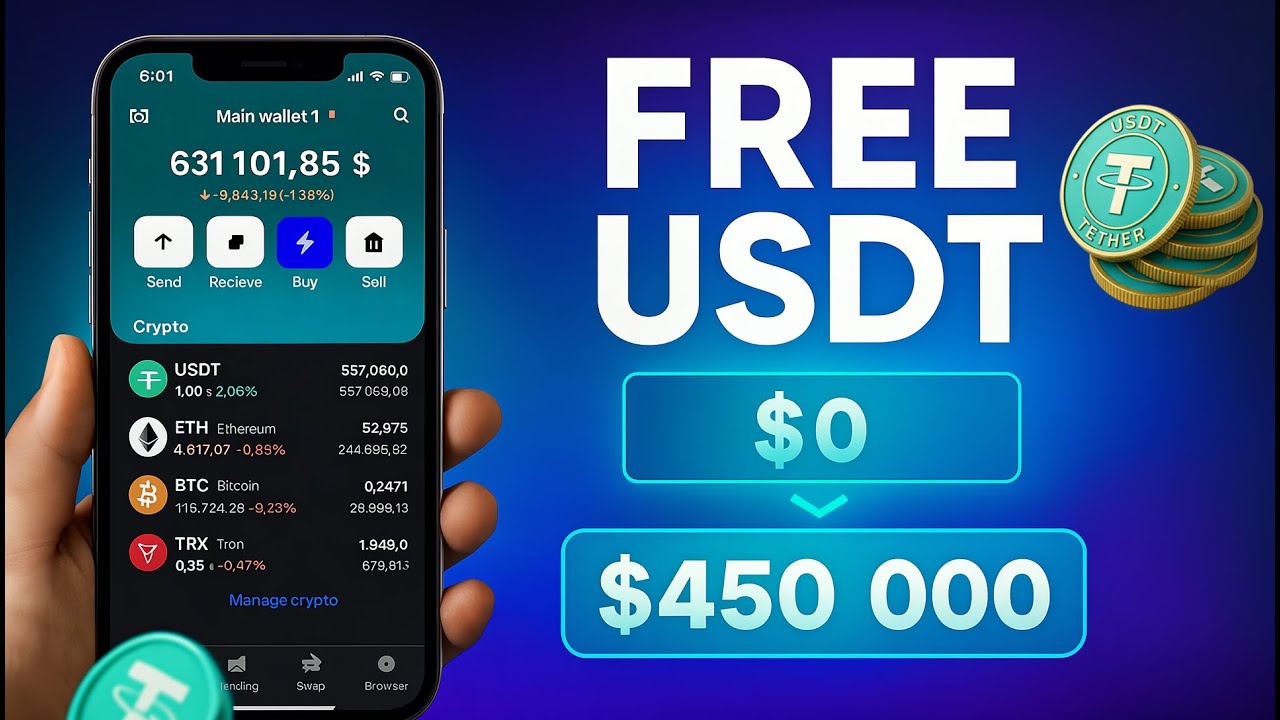 Earn FREE USDT in 2025:  Legit Ways (Step-by-step Guide) &mdash; Airdrops, Tether Rewards & Staking