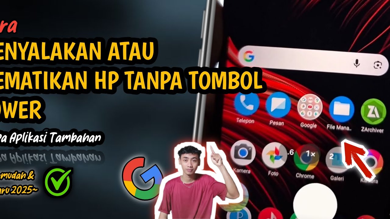 Gampang Banget❗️Cara Menyalakan Atau Mematikan HP Tanpa Tombol Power 