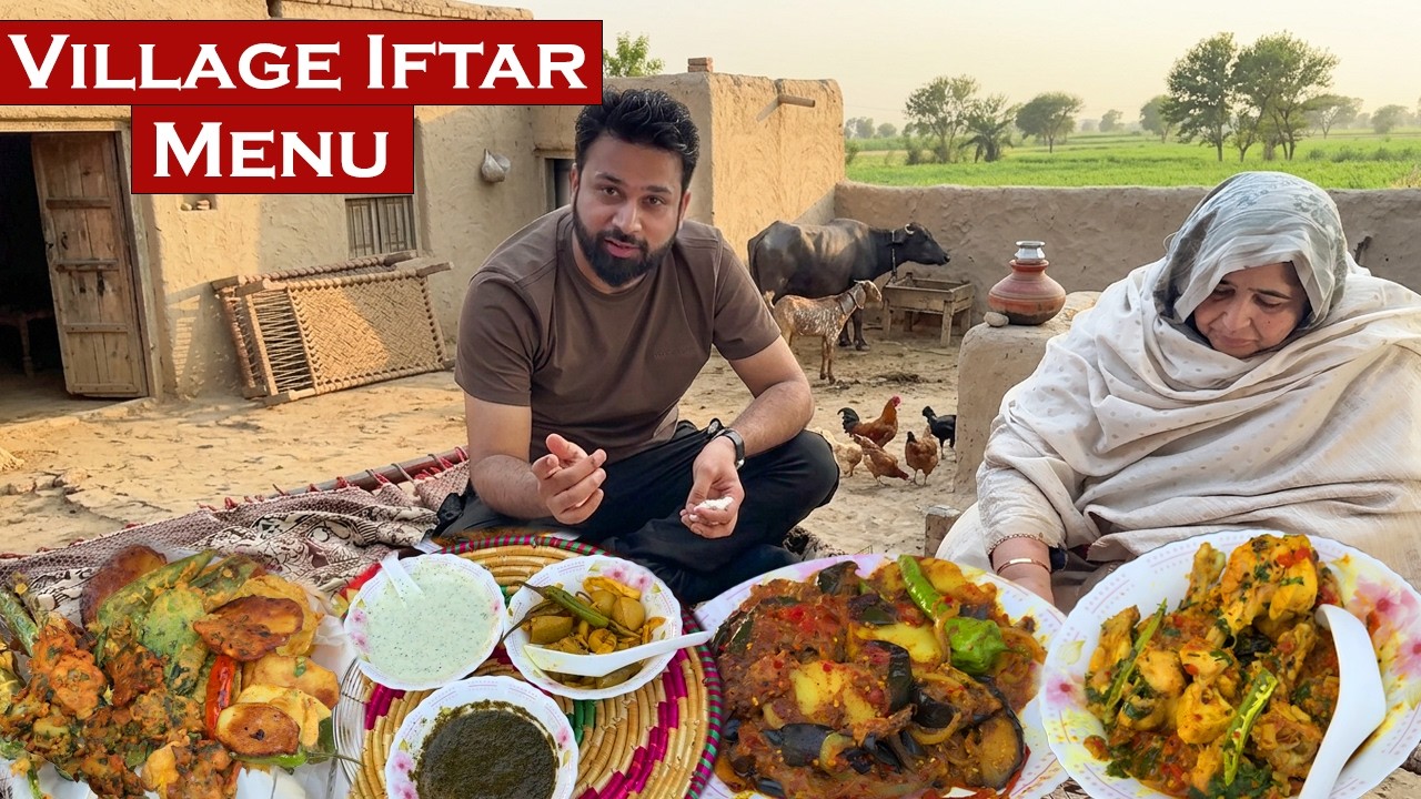 Village Cooking of Chicken Karahi & Pakoray for Ramzan | Village Life in Pakistan