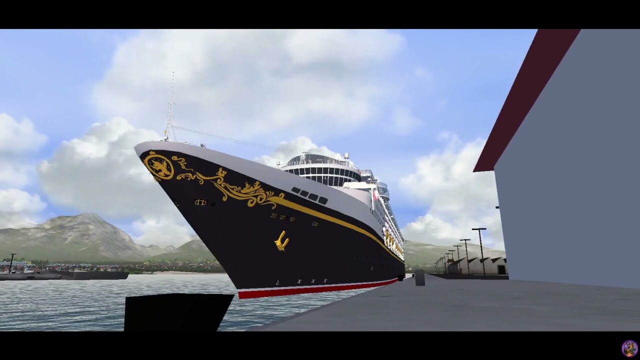 Disney Wonder Arrival into Maui Real Time Ground View | Virtual Sailor NG | Ship Simulator