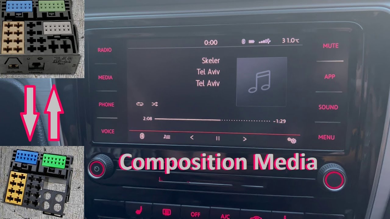 Composition Media замість RCD510 | Встановлення магнітоли Volkswagen Passat NMS |