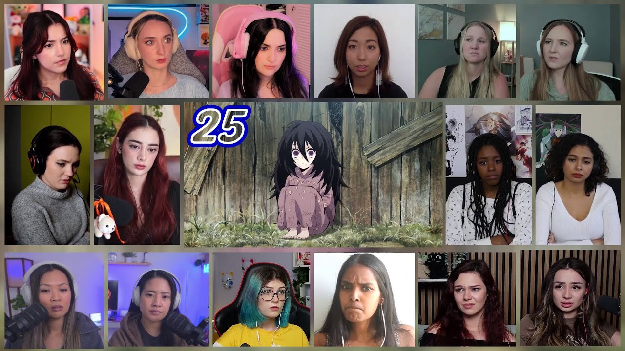 Demon Slayer Season 1 Episode 25 Girls Reaction Mashup | Kimetsu no Yaiba
