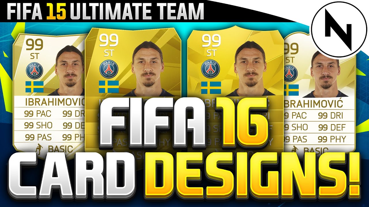 FIFA 16 ULTIMATE TEAM - NEW CARD DESIGN!