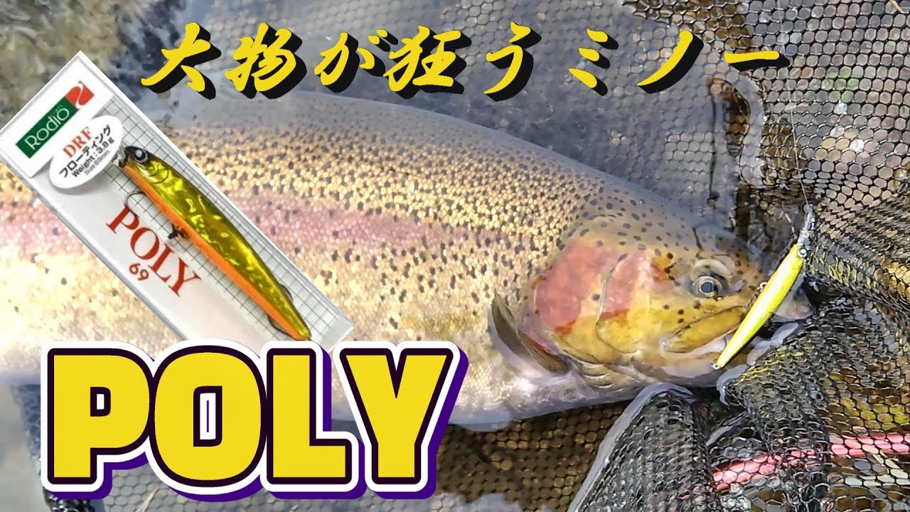 大物を狂わすミノーPOLY