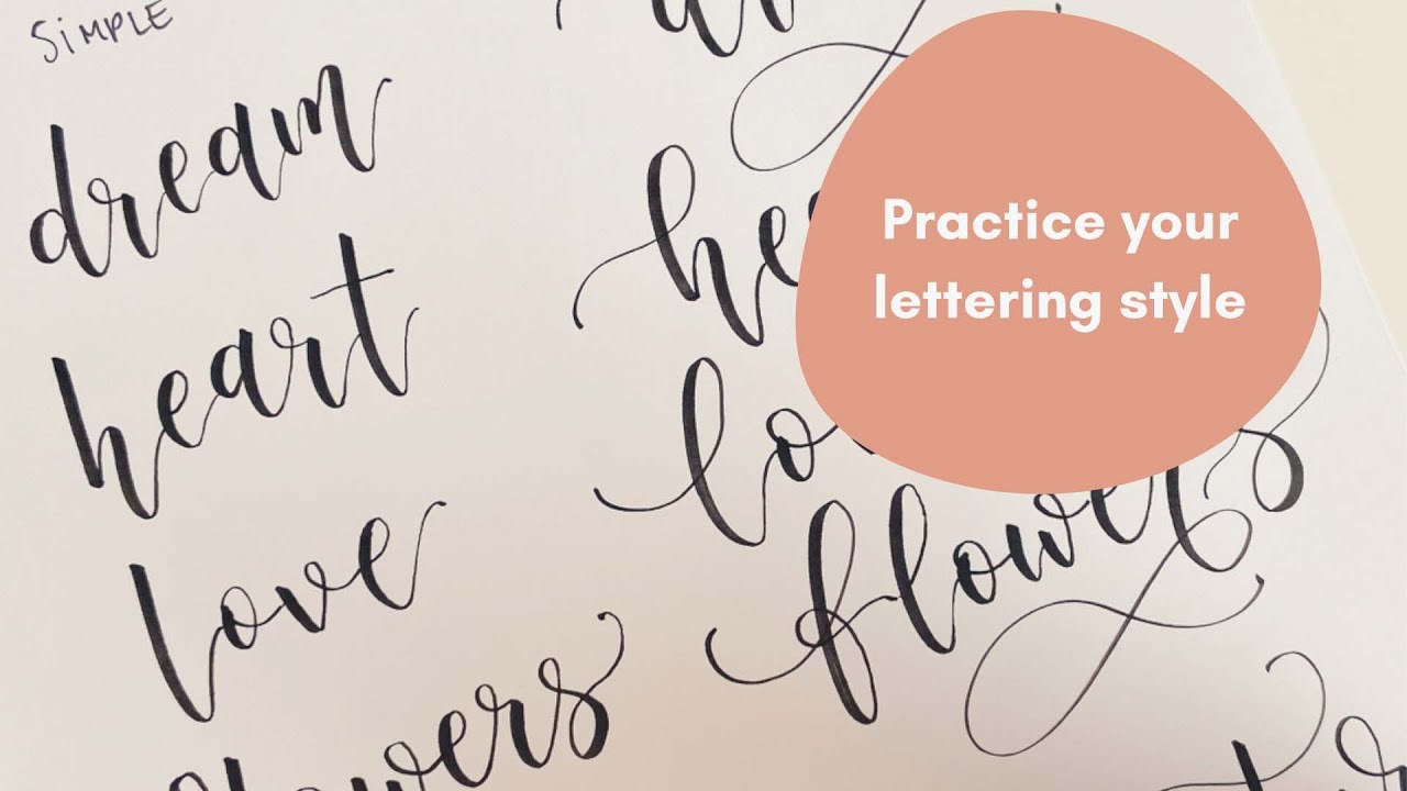 Stylise and Flourish your lettering - Brush Lettering and Dip Pen Tutorial