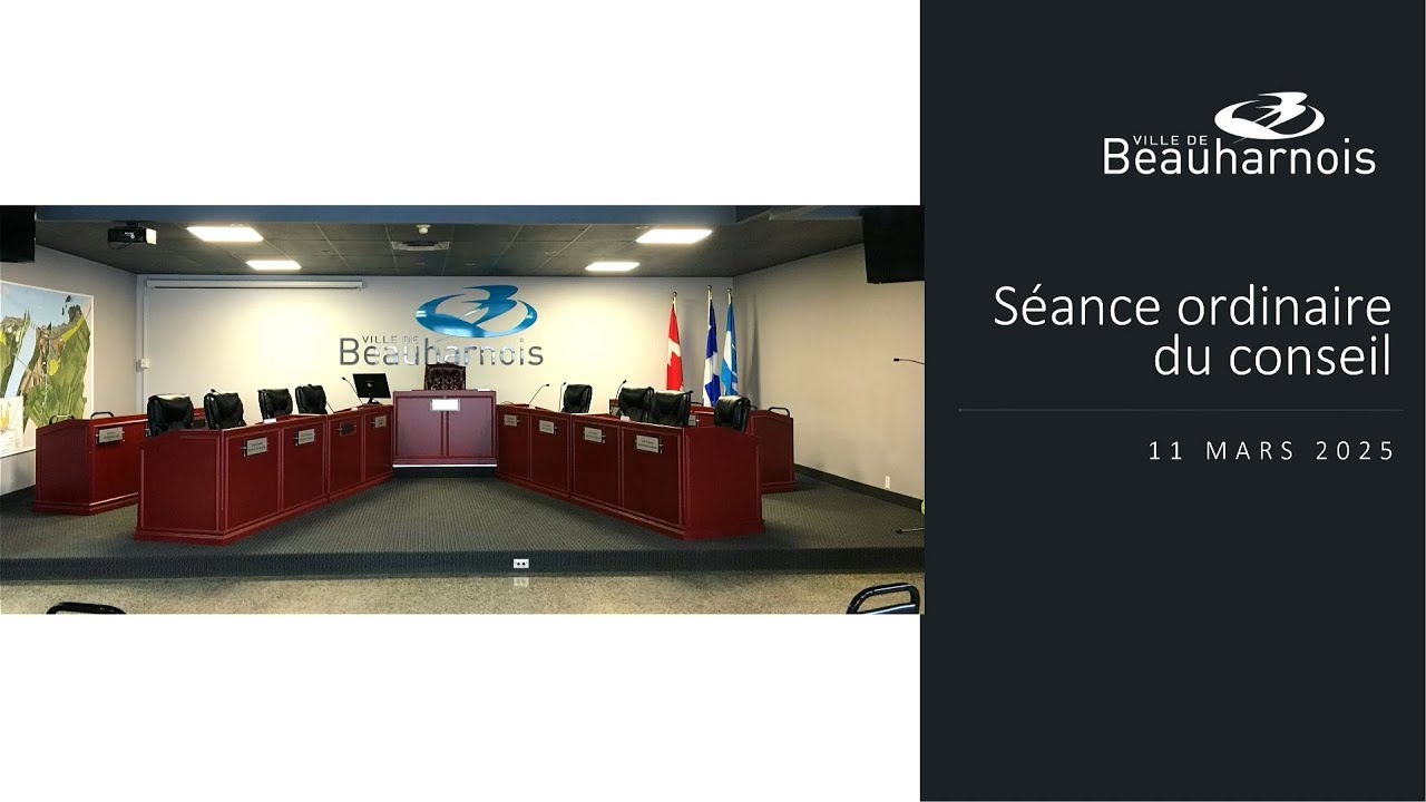 Ville de Beauharnois - Séance ordinaire du 11 mars 2025