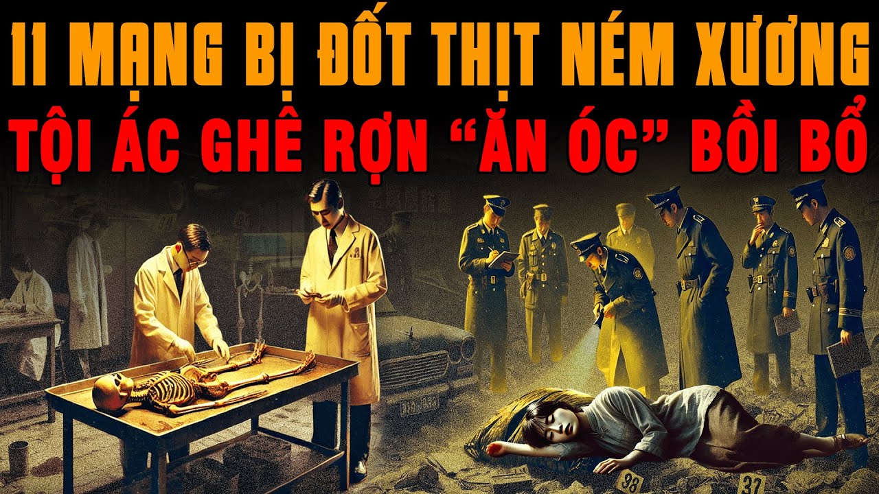 Kỳ Án Trung Quốc: 11 MẠNG BỊ ĐỐT THỊT NÉM XƯƠNG Tội Ác Tên Ăn Óc Bồi Bổ #giaimakyan