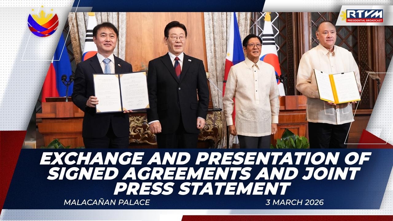 Exchange and Presentation of Signed Agreements and Joint Press Statement