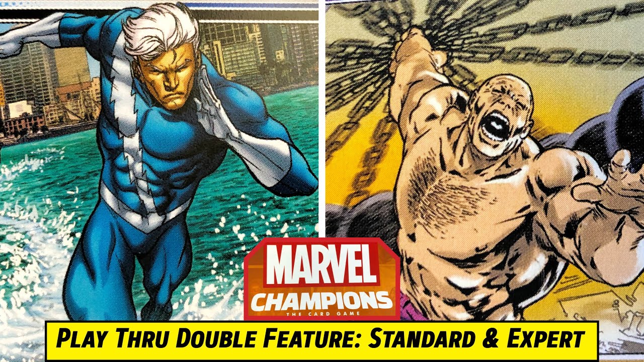 QUICKSILVER First Play vs ABSORBING MAN | Double Feature Standard and Expert Play | MARVEL CHAMPIONS