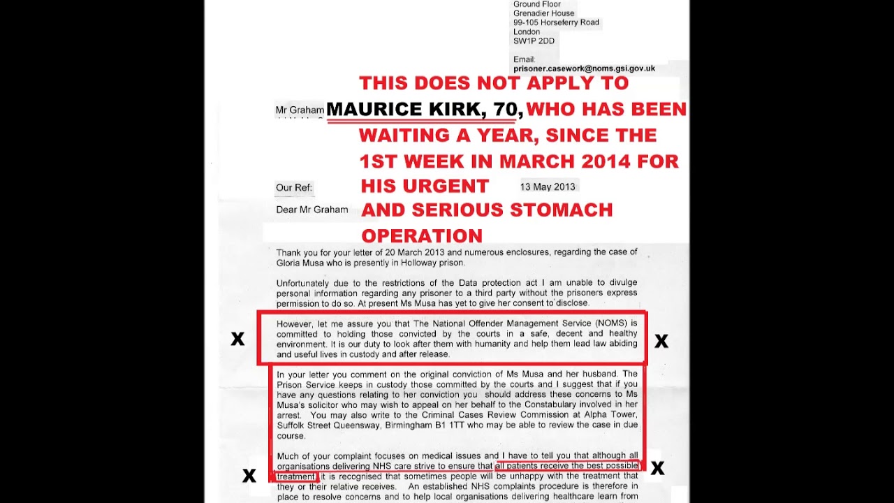 Maurice Kirk phone call from HMP Parc 27 Aug '19 - food denied, and more