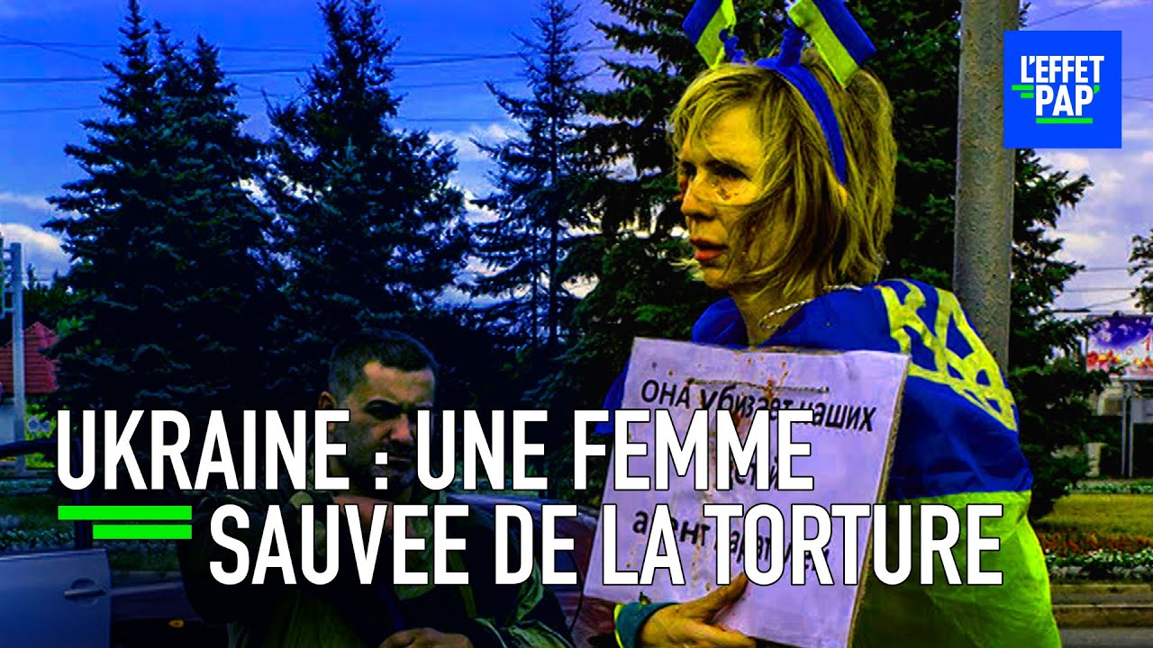 Ukraine - Une femme sauvée de la torture des Pro-Russes