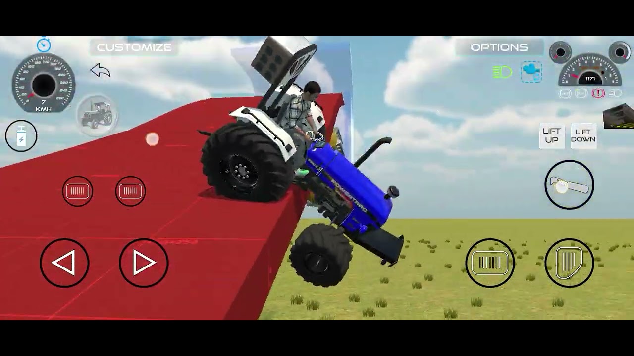 Tractor Se Aise Stunt Pehli Baar Dekhe Honge 🚜🔥 #tranding #3dgaming#gaming #videogame 