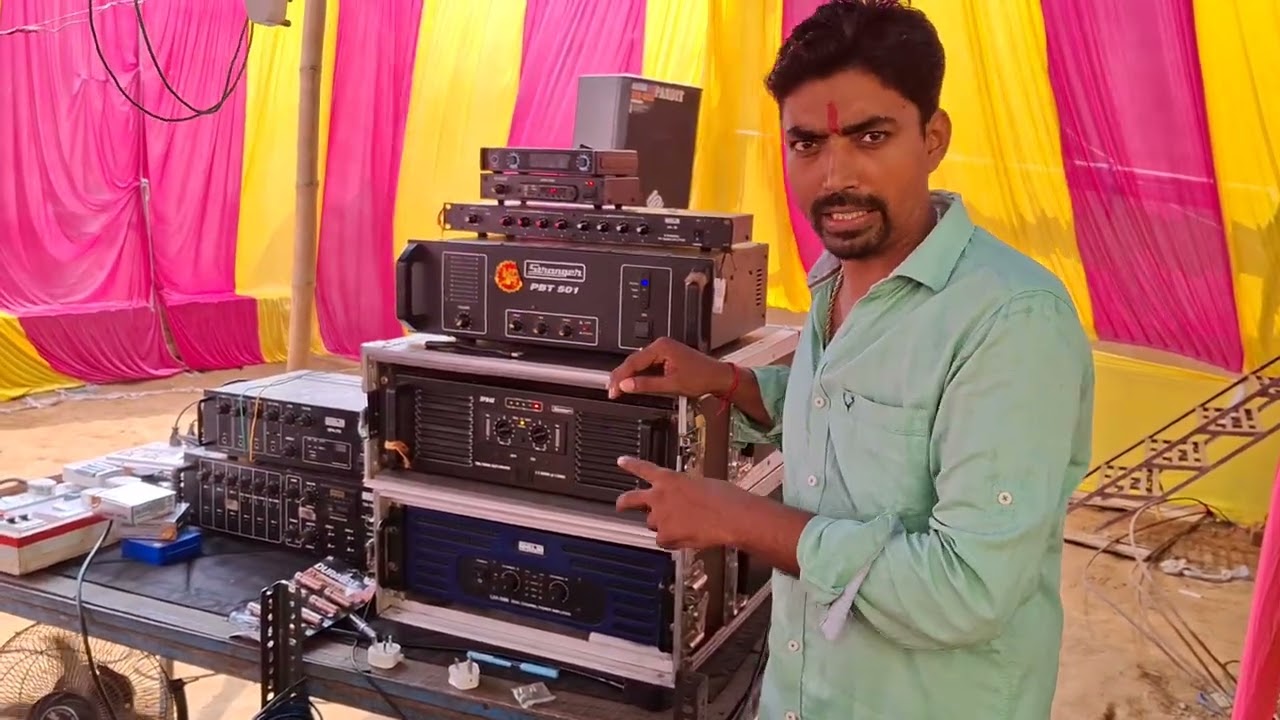 DURGA PUJA LIVE SOUND SETUP  WITH AHUJA 1210 TOP AND JBL 