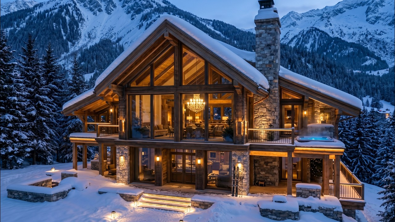I Built a $15M Luxury Alpine Chalet From Scratch (Full Construction Timelapse + Home Tour)