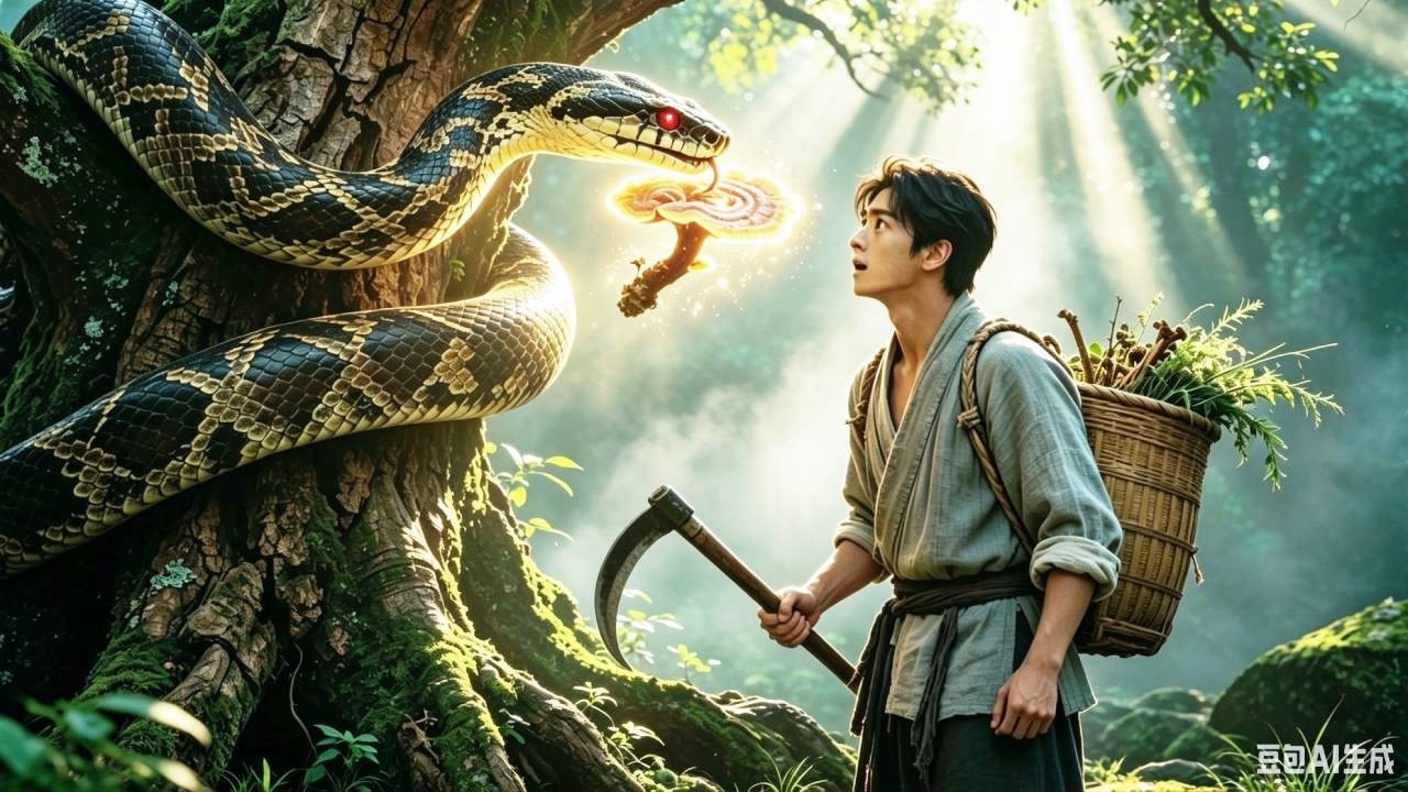 Rural lad finds the divine ginseng elites sought for centuries from snake's mouth!CEO bids $20B!