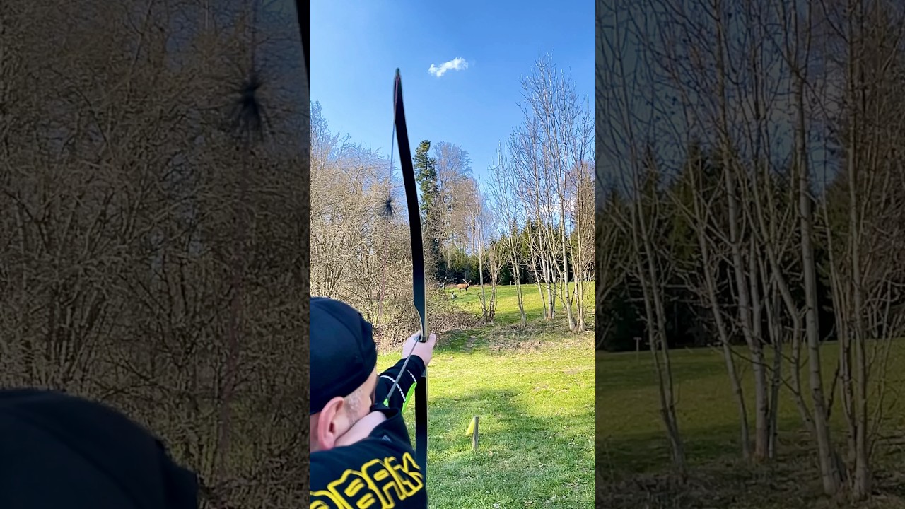 3D Deer Uphill Flawless Shot #slowmotion #instinctivearchery
