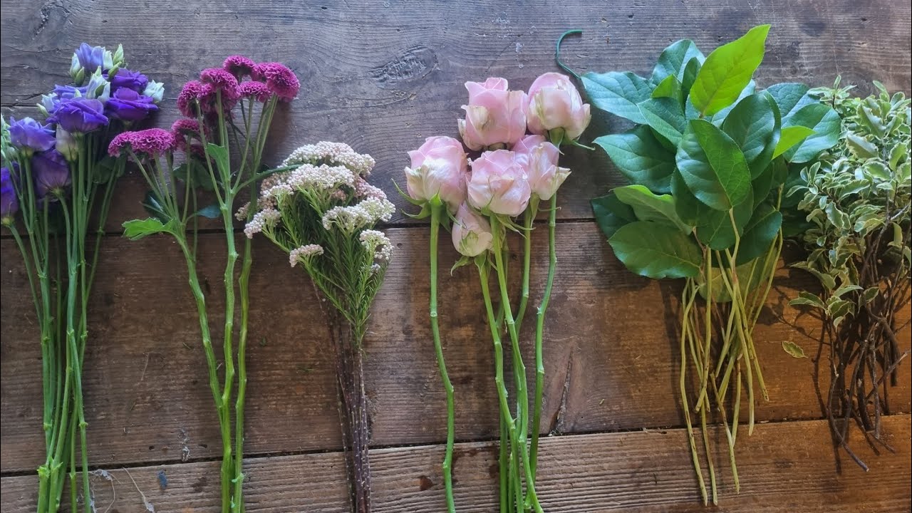 COMMENT RÉALISER UN BOUQUET ROND/ Tuto art floral