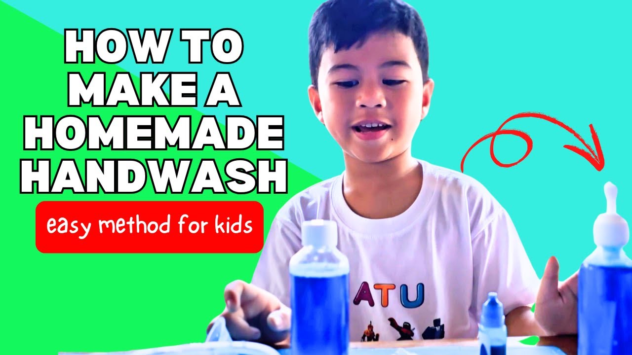 How To Make A Homemade Liquid Hand Wash For Beginners Kids | DIY Hand Soap in a Bottle #DatuandAnna