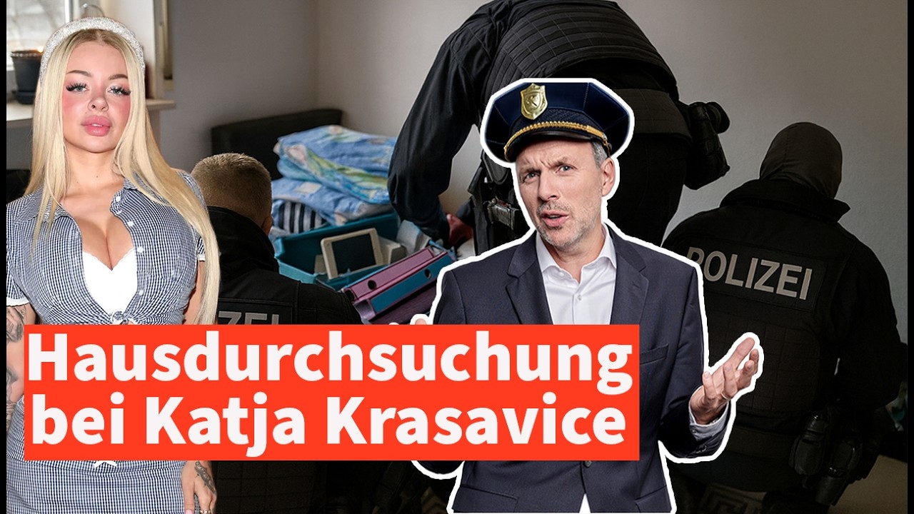 Hausdurchsuchung: Polizei rammt Katja Krasavices Wohnungst&uuml;r ein | Anwalt Christian Solmecke