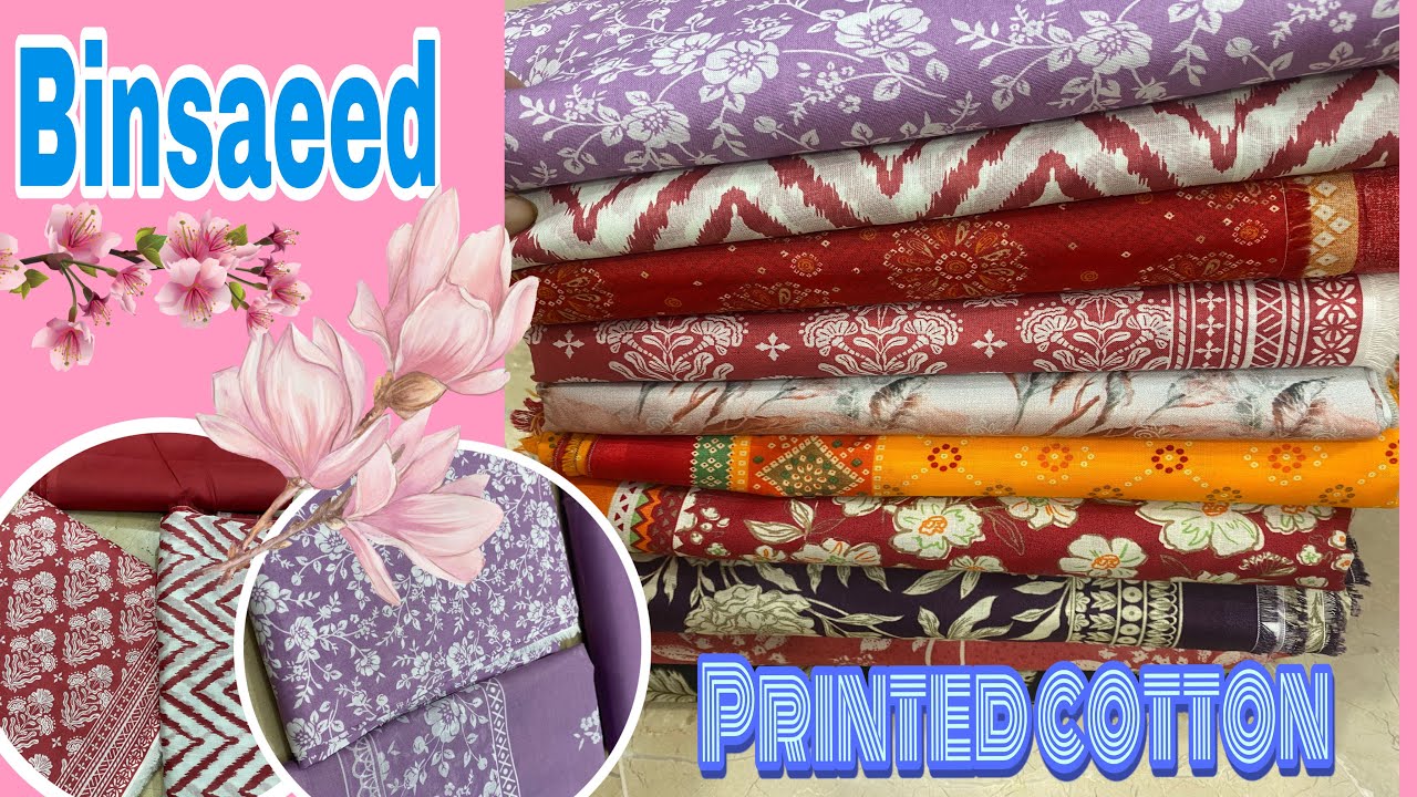 Bin saeed mid summer cotton |binsaeed Cambric cotton printed 03042475768