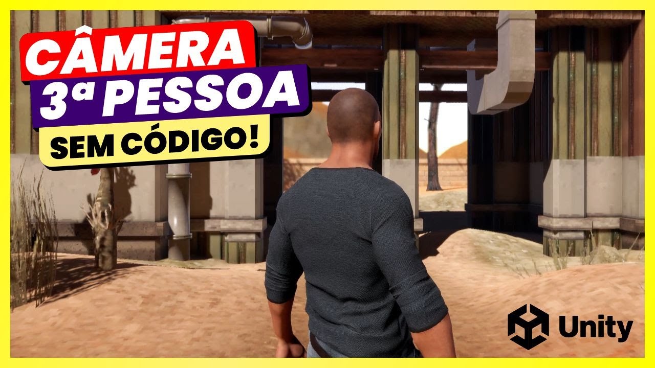 Como criar uma CÂMERA em TERCEIRA PESSOA na Unity SEM PROGRAMAR usando Cinemachine