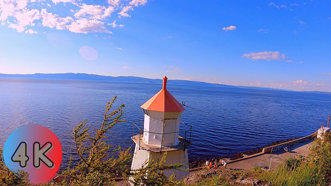 【4K】Taking A Gentle Peaceful Walk In Trondheim - Ladestien / Korsvika (Norway) (ASMR Virtual Tour