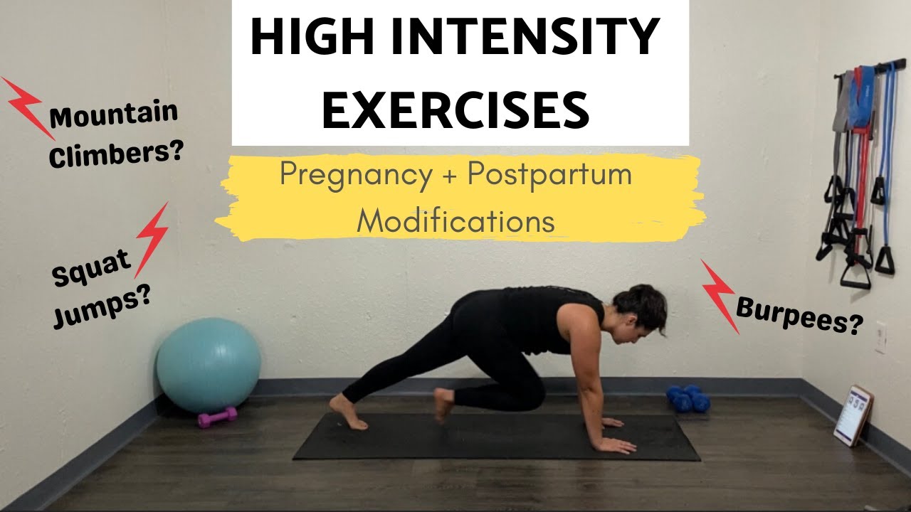 High Intensity Exercise Modifications|Pregnancy & Postpartum