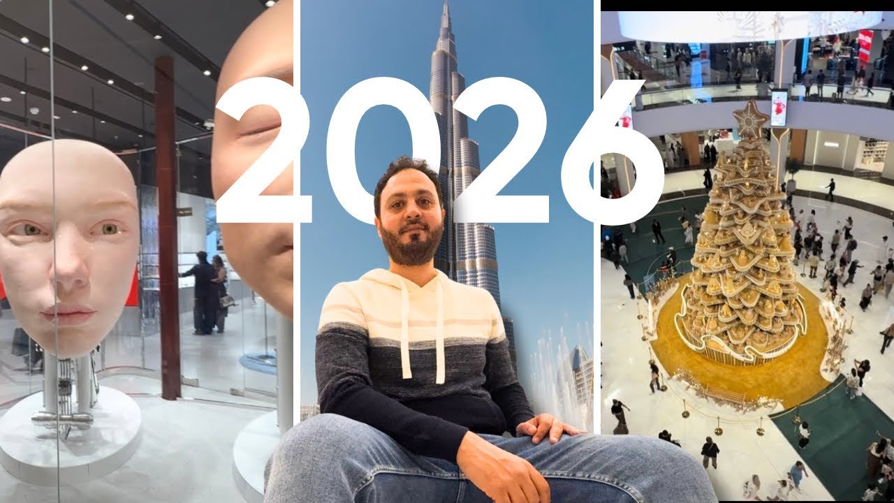 جولة خيالية في دبي مول راس السنة 2026 | هل هو فعلاً أكبر مول في العالم؟