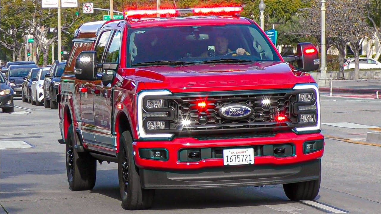 Culver City Fire *New* Battalion 41, Engine 41, & Culver City Police Responding 