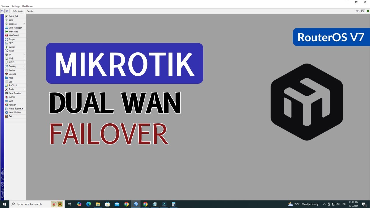 How to configure dual WAN failover in mikrotik router