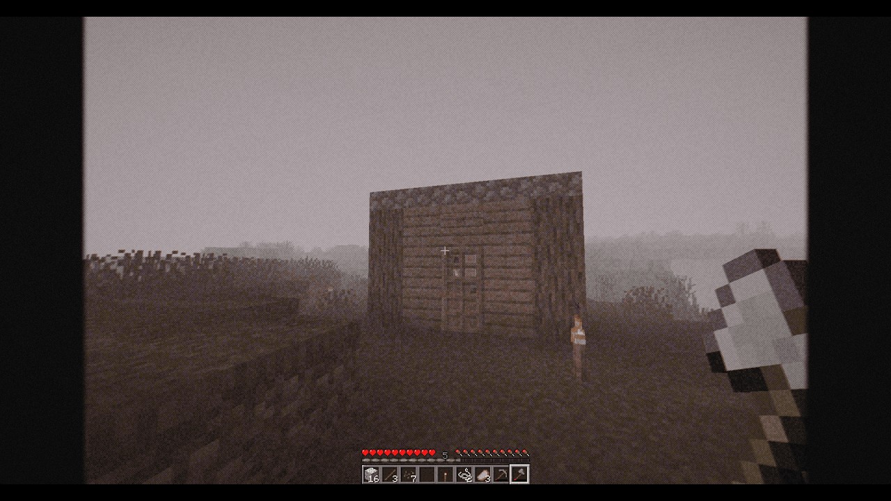 Minecraft, but you have depression :(