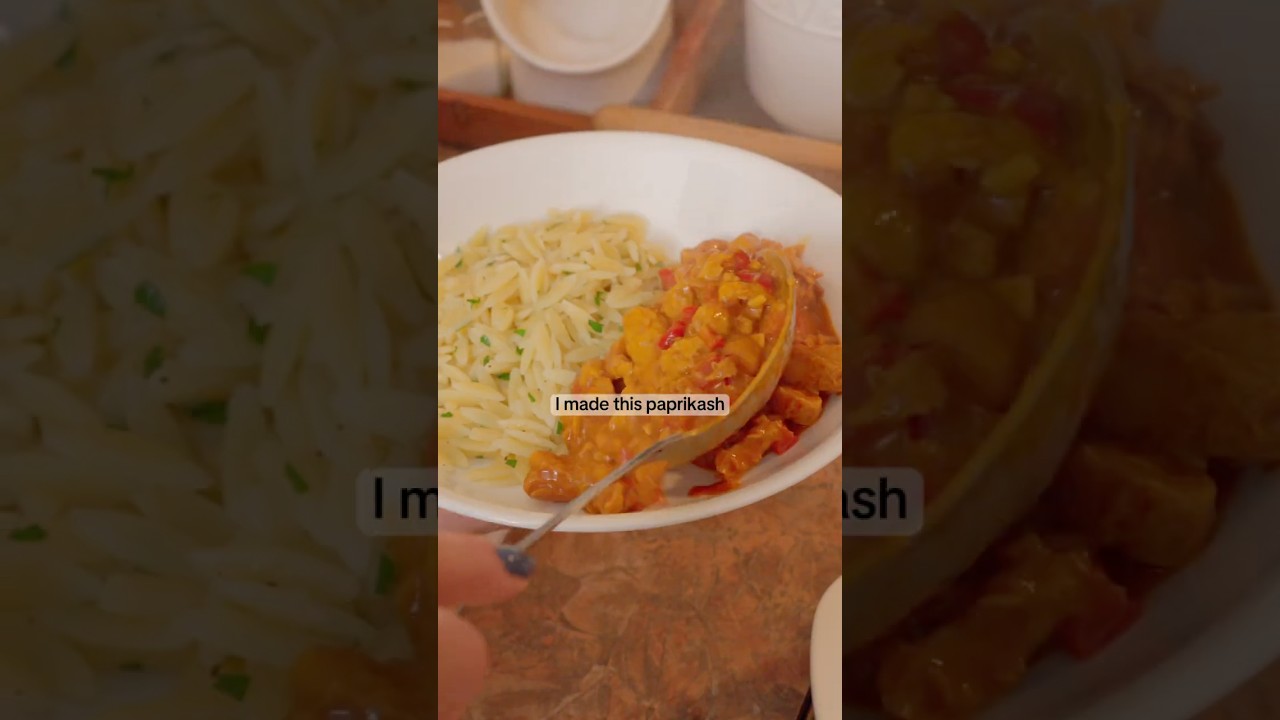 Chick'n paprikash with a side of social commentary