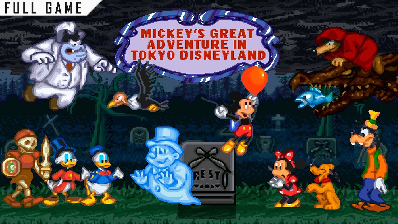 Mickey no Tokyo Disneyland Daibōken (English Translation) | Full Game [Upscaled to 4K using xBRz]