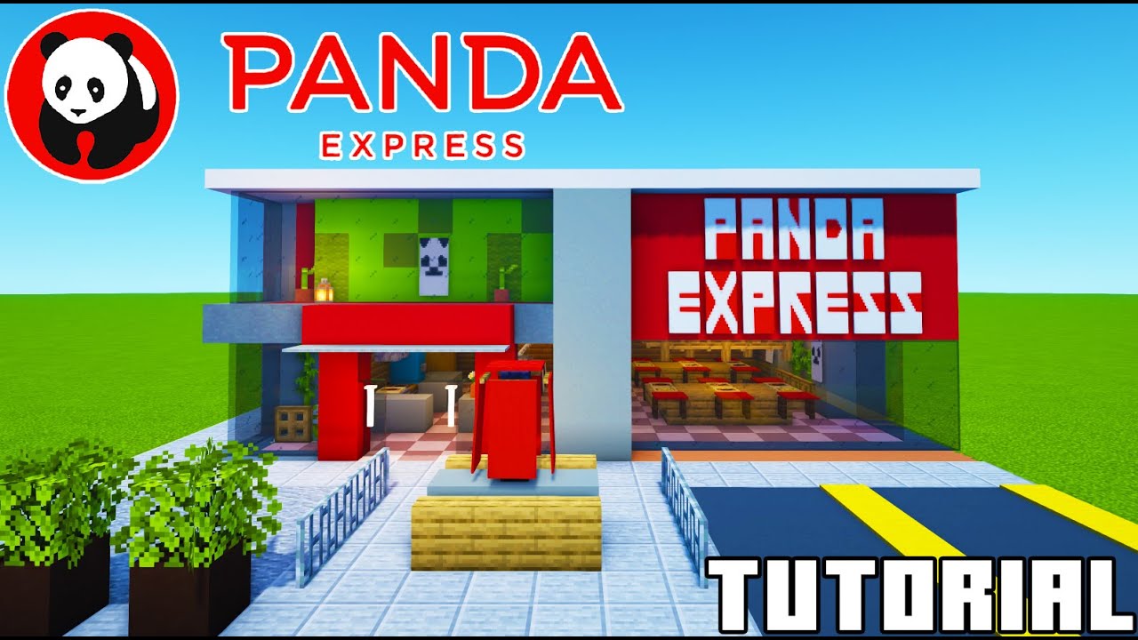 Minecraft Tutorial: How To Make A Panda Express 