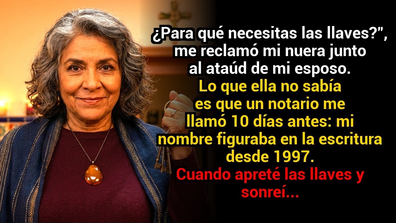 “¿Para qué necesitas las llaves?”, me reclamó mi nuera en el funeral — Yo figuraba en la escritura