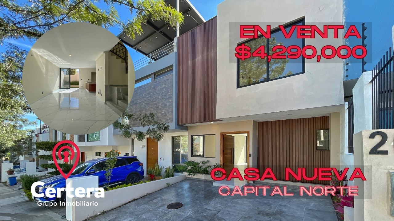 Hermosa CASA NUEVA en VENTA en condominio Madeiras CAPITAL NORTE en Zapopan