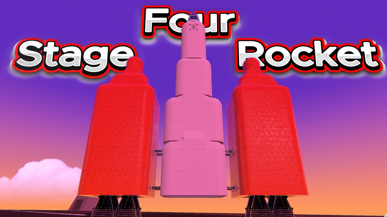 4 Stage Rocket Build in Trailmakers (Really Cool)