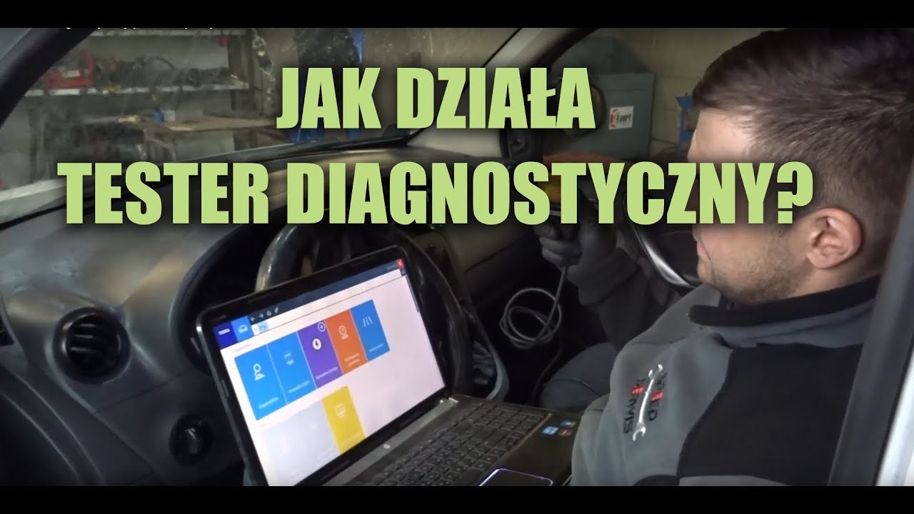Tester diagnostyczny podczas pracy