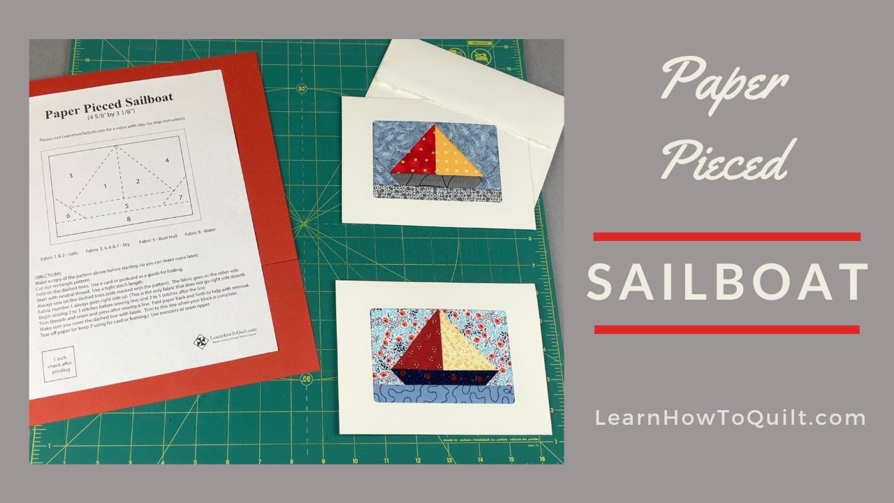 Paper Pieced SAILBOAT