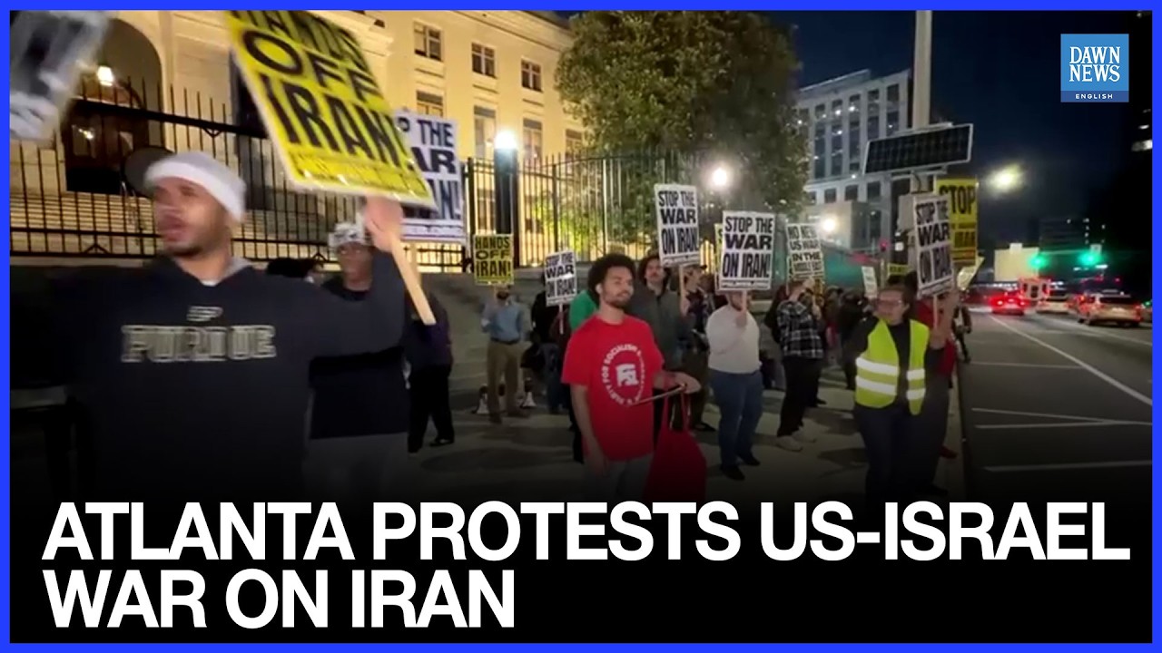 Protesters in Atlanta Rally Against US and Israel's War on Iran | Dawn News English
