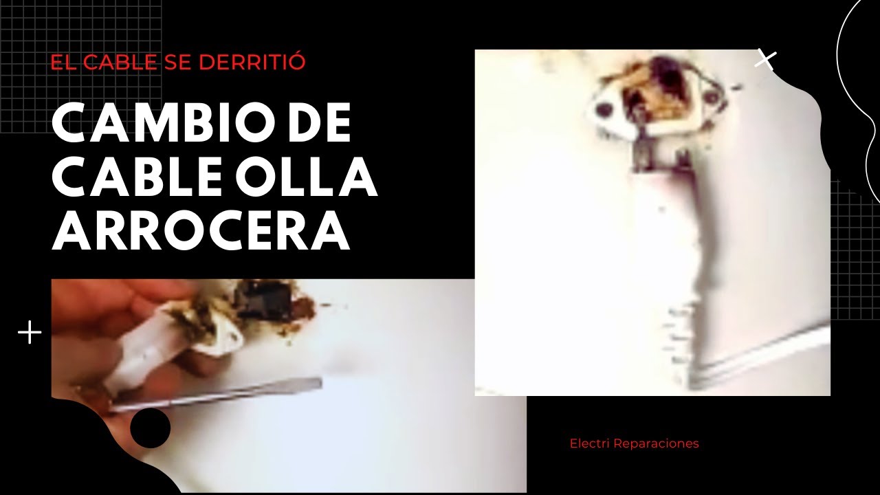 Cambio cable olla arrocera