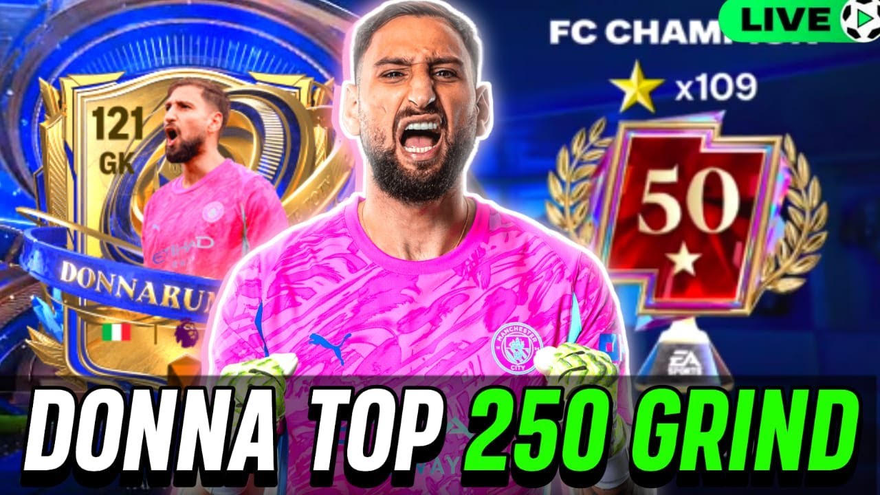TOP 250 GRIND W/ UTOTY DONNA 🧤I LIVE 🔴 FC MOBILE
