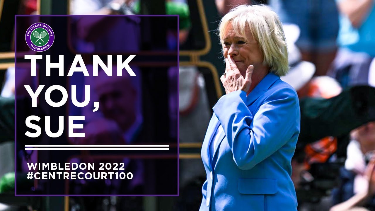 Wimbledon Crowd Rise to Celebrate Sue Barker | Wimbledon 2022