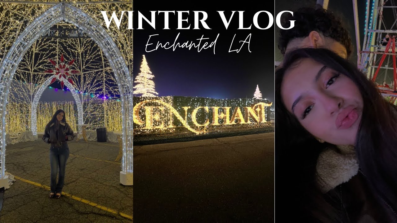 Winter Vlog | Enchant LA, friend hangout, gift exchange 🎁 