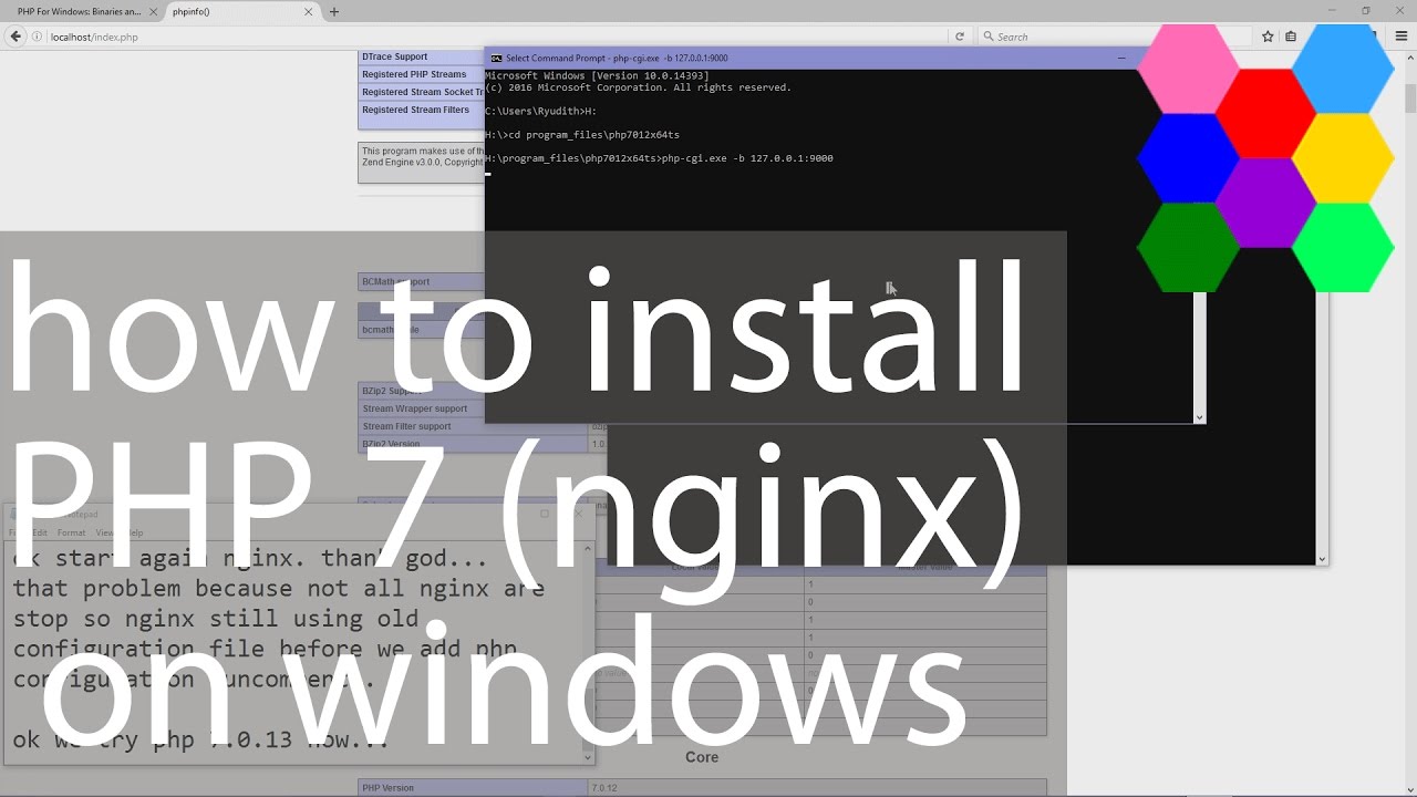 How to install PHP 7 on Nginx in Windows for Beginners