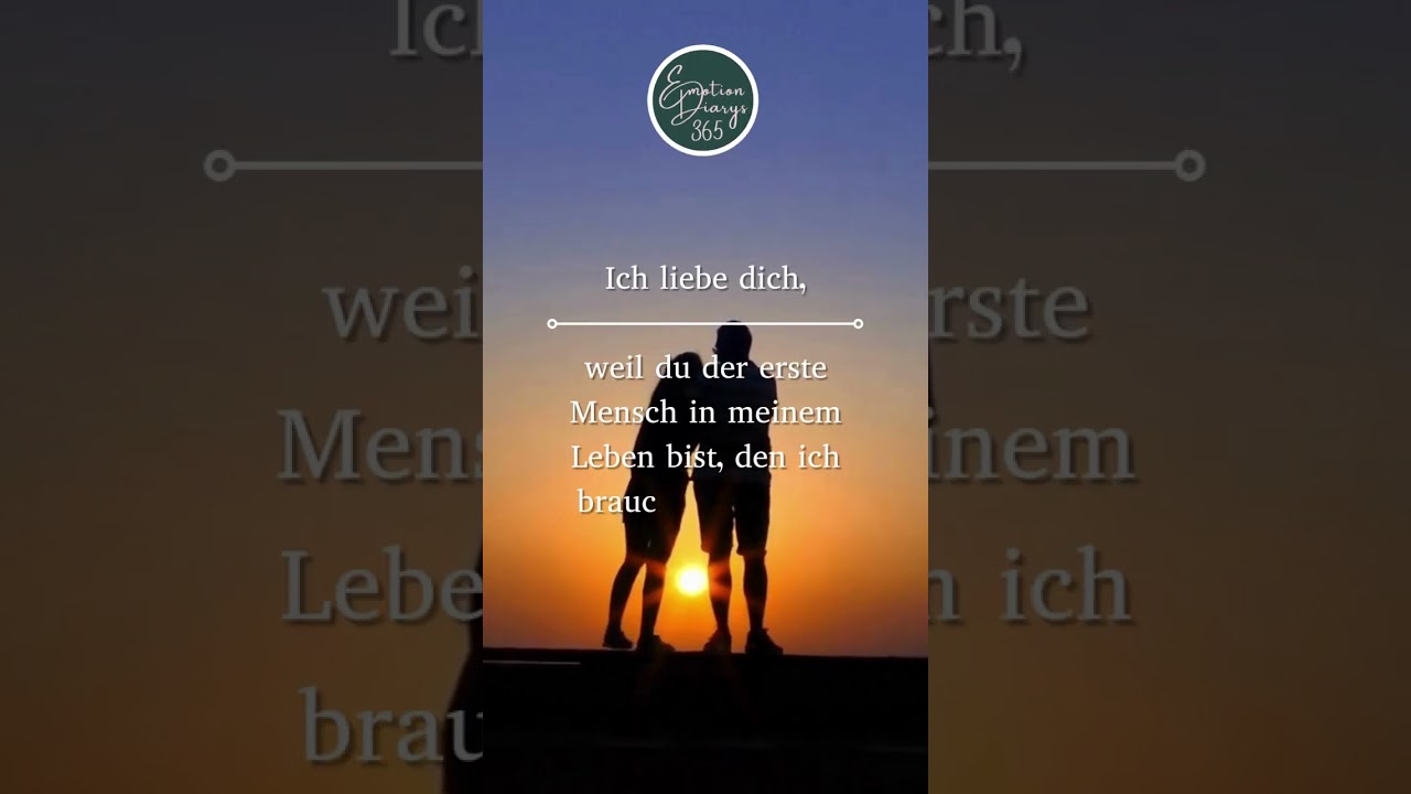 Spruch ❶❸❸ -  Ich liebe dich, weil...❣️- #liebesspr&uuml;che, Liebeserkl&auml;rung f&uuml;r Sie und ihn #short
