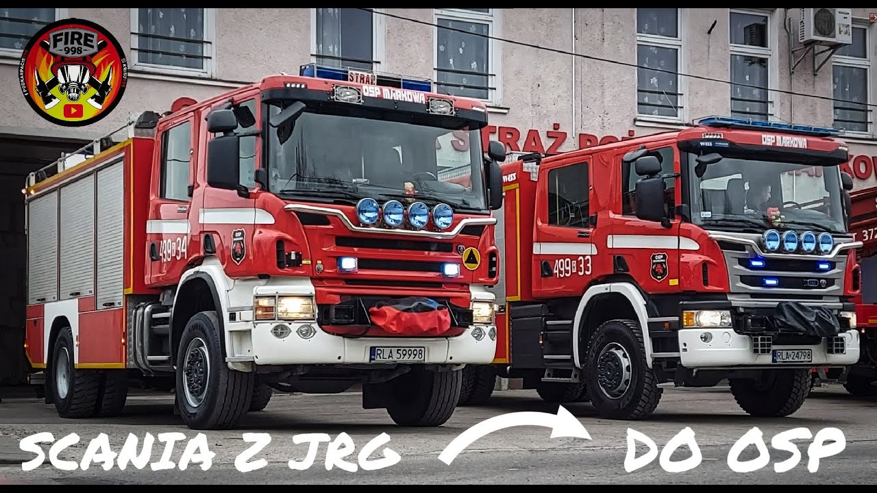 KOLEJNA SCANIA W OSP MARKOWA - GCBA Z JRG ŁAŃCUT DO OSP - POKAZ NOWEGO PODZIAŁU BOJOWEGO 2023