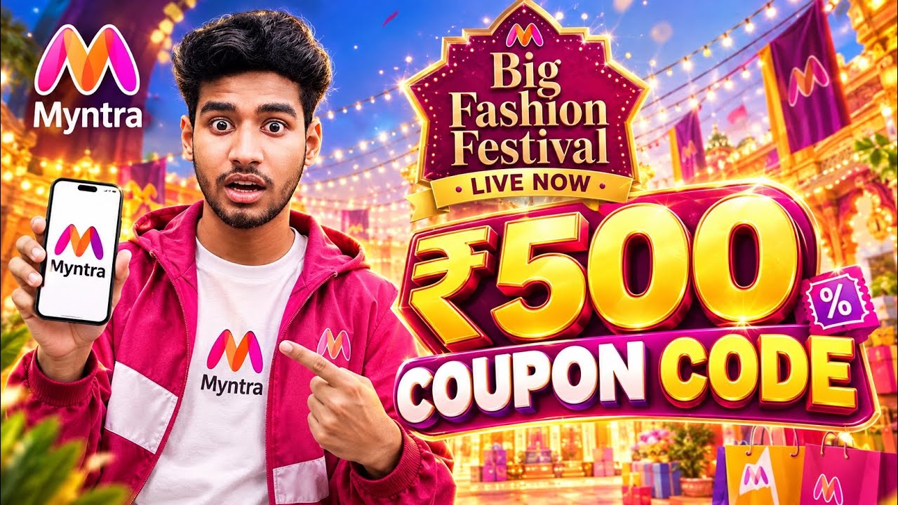 🔥 Myntra Coupon Code Today 🛍️ Myntra ₹500 OFF NEW Offers 2026 | Latest Myntra Discount Deals